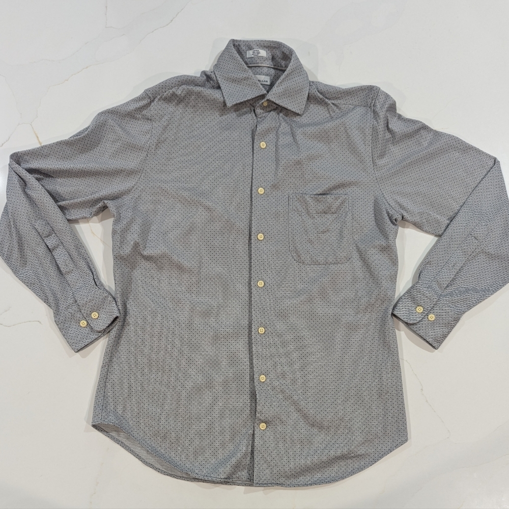 Peter Millar Constellation Sport Mens M Shirt‎ Button-Up Micro Dots Long Sleeve